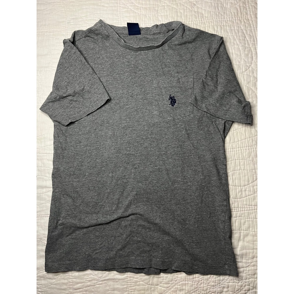 US Polo Assn Mens XS Heather Gray Short Sleeve Pocket T-Shirt 11C024